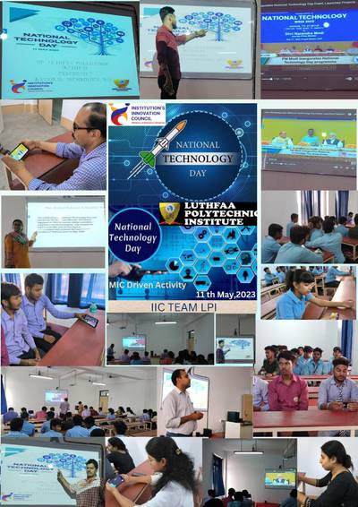 Celebrating Technology Day  MIC Driven Activity By IIC OF LUTHFAA POLYTECHNIC INSTITUTE. 1