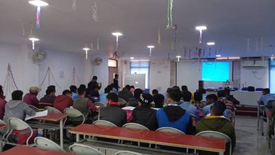 Seminar on CNC Machine cum Demonstration.  By Abhijit Nag and Saswata Mukhopadhyay.  Trainer. MULTIFAB Hi-tech Solution. Durgapur. 10