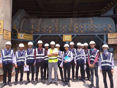 Industrial Visit by Civil Engineering student held at Ultratech Cement Plant Visit in Durgapur 5