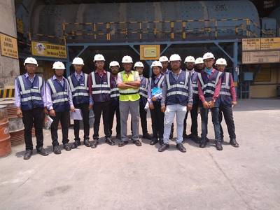 Industrial Visit by Civil Engineering student held at Ultratech Cement Plant Visit in Durgapur 6