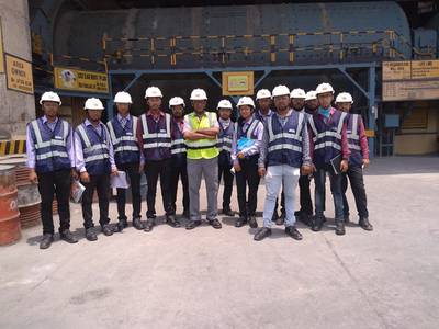 Industrial Visit by Civil Engineering student held at Ultratech Cement Plant Visit in Durgapur 7